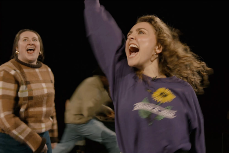 Actor on stage in Jackal Run